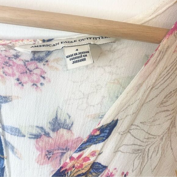 American Eagle botanical romper dress size 4 - Picture 8 of 14